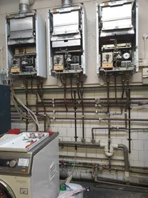 A room that has some machines in it.